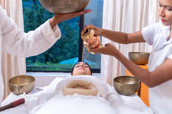 Singing Bowl Therapy + Full Body Massage at Ayurveda Health Home - What the $70 price includes