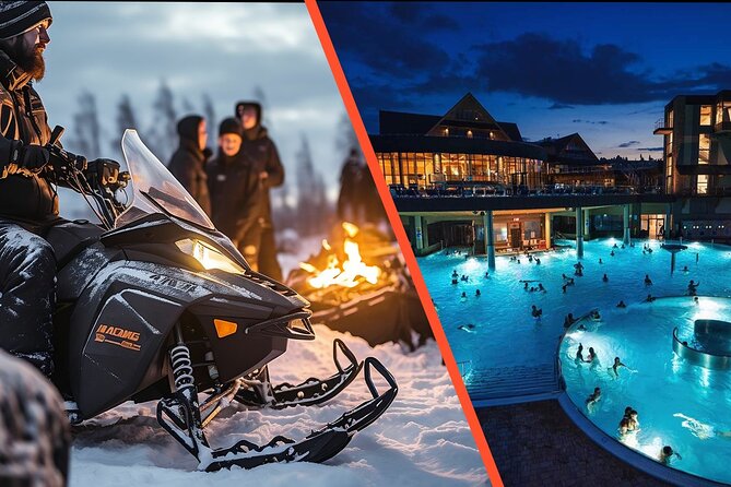 Snowmobile Ride and Thermal Pools with Hotel Pickup in Zakopane - The bonfire meal after the ride