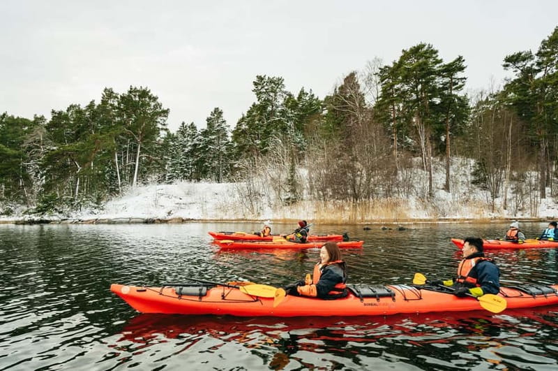 Stockholm: Winter Kayaking, Swedish Fika, and Hot Sauna - Fika with ice, coffee, and cookies