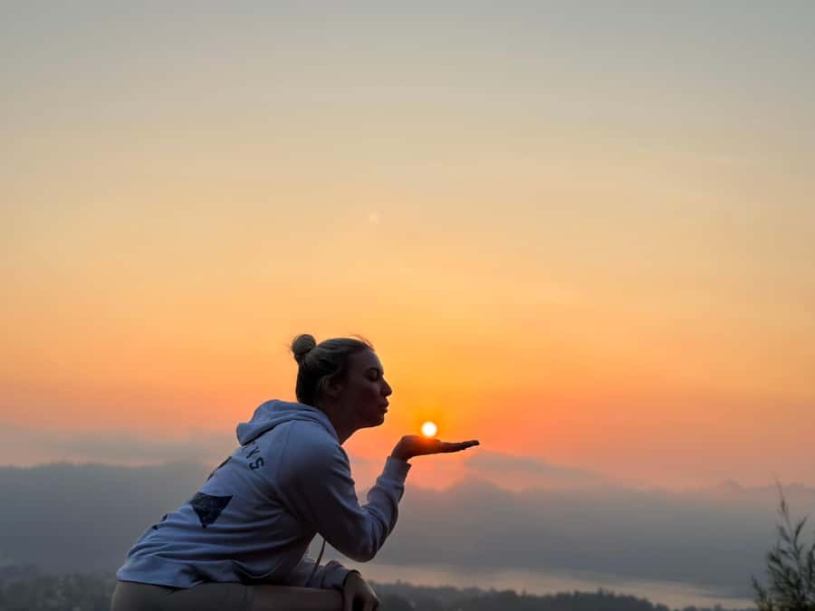 Sunrise Jeep Tour Mount Batur & Hot Spring (Private Tour) - Sunrise With Lake Batur Below