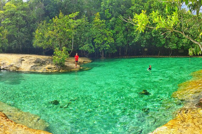 Tiger Cave Temple, Emerald Pool & Hot Springs Tour from Krabi - Emerald Pool and Blue Lagoon: the cool start