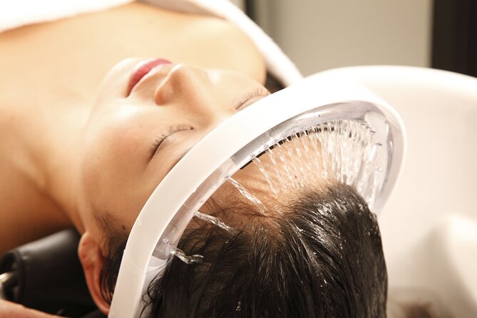 Tokyo Ginza Head Spa Trial:Scalp Care 75 - The ten treatment steps, from warm scalp care to drying
