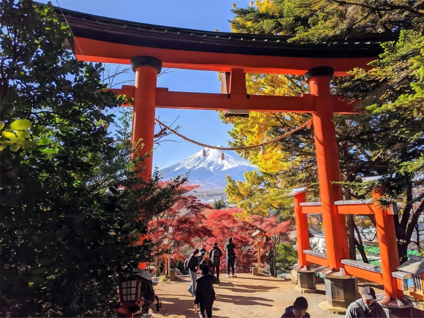 Tokyo: Mt Fuji Lake Kawaguchi & Yamanaka Hot Spring Day Tour - Kawaguchiko Station and the famous Lawson view