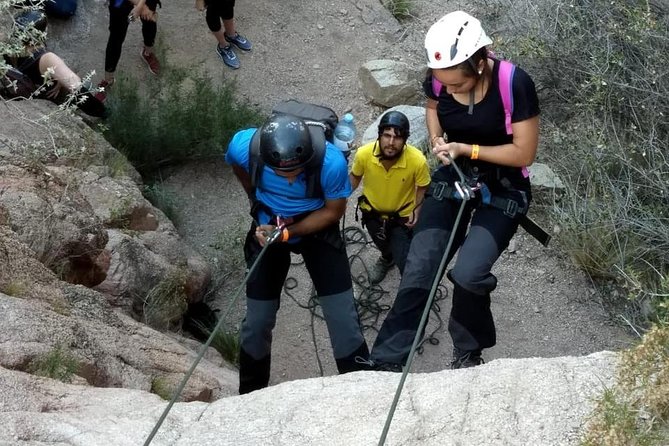 Trekking + Rapeles + Terma de Cacheuta ("Thermal Water Park") - Rappelling 13, 10, and 30 meters