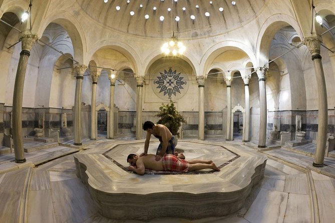 Turkish Bath - The peeling glove scrub on heated marble