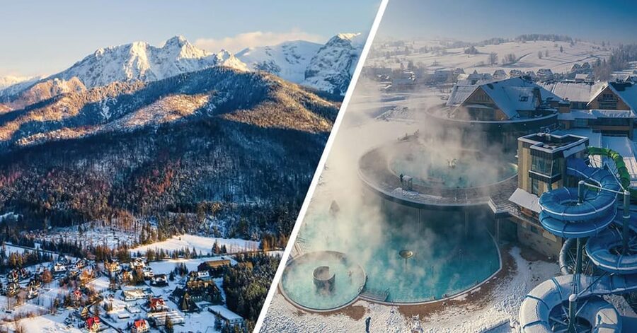 Zakopane and Chocholow Thermal Baths Tour from Krakow - Gubalowka gives you the big mountain view